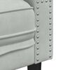 vidaXL Canap&eacute; Chesterfield avec traversins 2 places gris clair velours