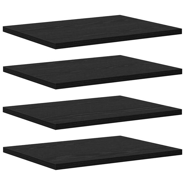vidaXL &Eacute;tag&egrave;re &agrave; livres 4 pcs Noir 40 x 30 x 1,5 cm Bois d'ing&eacute;nierie