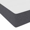 vidaXL Cadre de lit avec matelas Gris fonc&eacute; 140 x 200 cm tissu