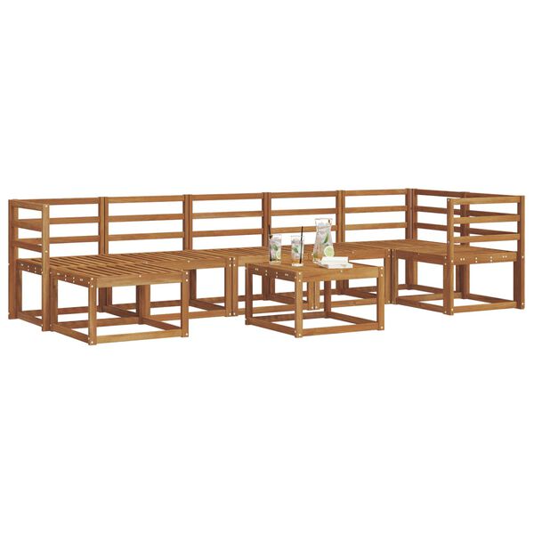 vidaXL Ensemble de canap&eacute;s d'ext&eacute;rieur 8 pcs Naturel