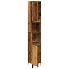 vidaXL Armoire de salle de bain vieux bois 30x30x190cm bois ingénierie