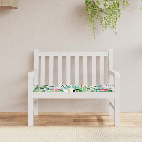 vidaXL Coussin de banc de jardin multicolore 100x50x4 cm tissu oxford