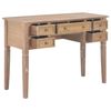 vidaXL Bureau Marron 109,5 x 45 x 77,5 cm Bois