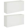 vidaXL Cache-pot de jardin 2 pc Blanc 100 x 30 x 40 cm