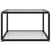 vidaXL Table basse Transparent 60x60x35 cm Verre tremp&eacute;