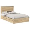 vidaXL Lit de Rangement Ch&ecirc;ne Sonoma 120 x 200 cm Bois d'ing&eacute;nierie