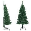 vidaXL Sapin de No&euml;l artificiel d'angle Vert 120 cm PVC
