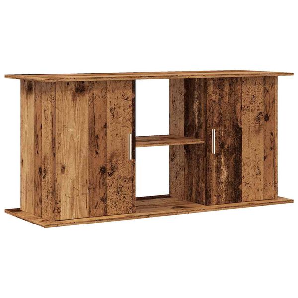 vidaXL Support pour aquarium vieux bois 121x41x58 cm bois d'ing&eacute;nierie