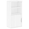 vidaXL Armoire lat&eacute;rale ODDA blanc 40x24x79 cm bois massif pin