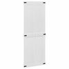 vidaXL Porte Corona Blanc 80 x 210 cm Bois d'ing&eacute;nierie