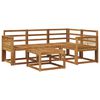 vidaXL Ensemble de canap&eacute;s d'ext&eacute;rieur 5 pcs Naturel