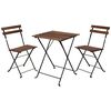 ProGarden Ensemble de bistro 3 pcs Noir