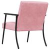 vidaXL fauteuil Rose 59 x 75 x 78 cm Velours