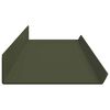 vidaXL &Eacute;tag&egrave;re flottante 4 pcs Vert olive 100 x 9 x 2,5 cm Acier