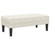vidaXL banc avec coussin Cr&egrave;me 113 x 57 x 39 cm Velours