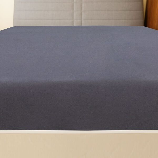 vidaXL Draps-housses Jersey 2 pcs Anthracite 180x200 cm Coton