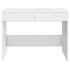 vidaXL Bureau Blanc brillant 101x50x76,5 cm Agglom&eacute;r&eacute;