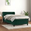 vidaXL Sommier &agrave; lattes de lit avec matelas Vert fonc&eacute; 90x200 cm