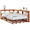 vidaXL Lit biblioth&egrave;que sans matelas cire marron 120x200 cm pin massif