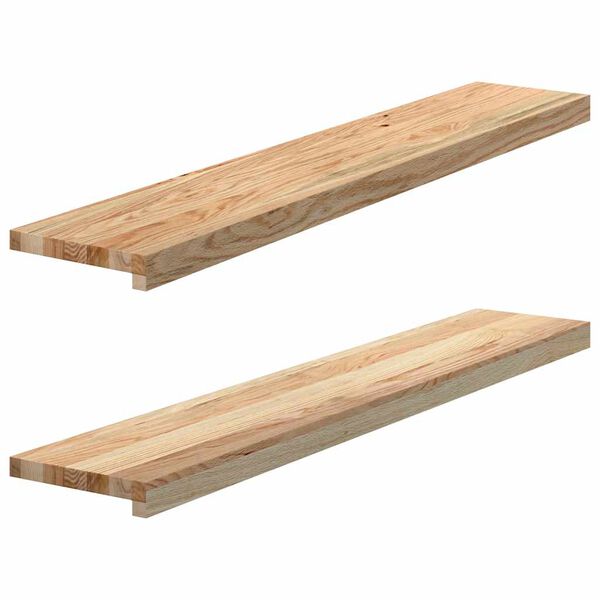 vidaXL Appuis de fen&ecirc;tre 2 pcs non trait&eacute; 110x20x2cm bois ch&ecirc;ne massif