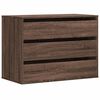 vidaXL Commode d'angle chêne marron 80x41x58 cm bois d'ingénierie