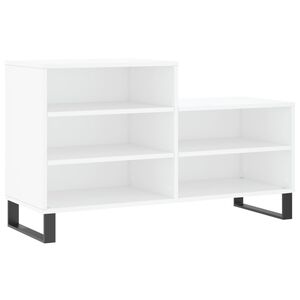 vidaXL Armoire &agrave; chaussures Blanc 102x36x60 cm Bois d'ing&eacute;nierie