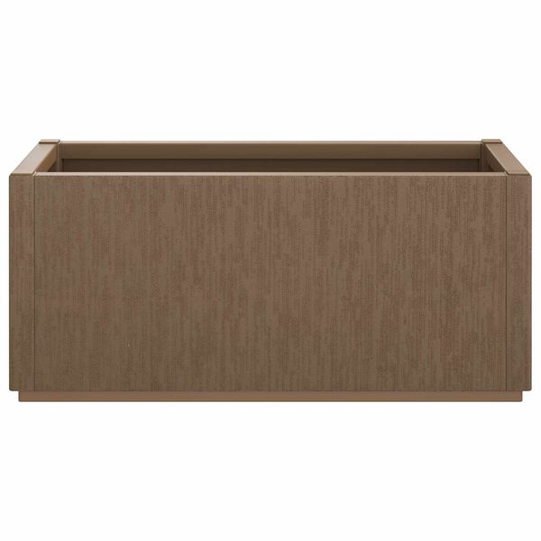 vidaXL Bo&icirc;te de fleurs de jardin Marron 80 x 36 x 35 cm PP