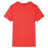 T-shirt pour enfants avec manches courtes rouge 116
