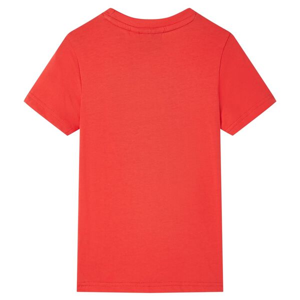 T-shirt pour enfants avec manches courtes rouge 116