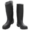 vidaXL Bottes de pluie noir taille 46 PVC