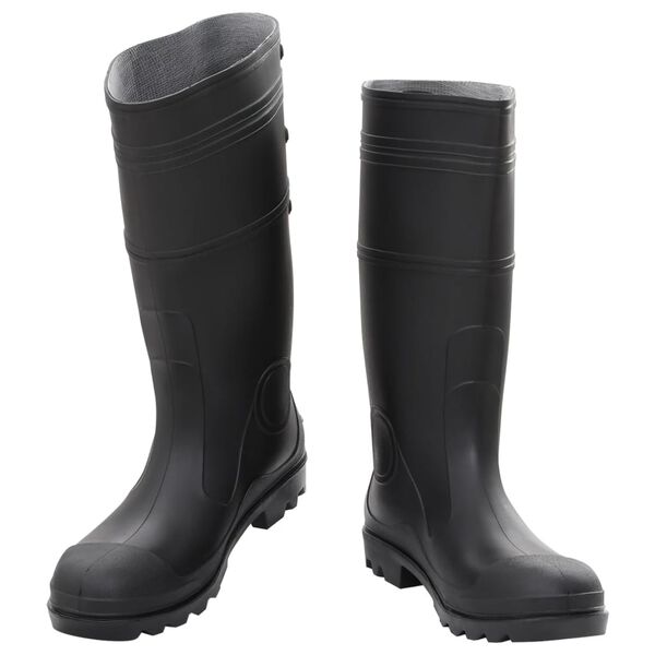 vidaXL Bottes de pluie noir taille 46 PVC