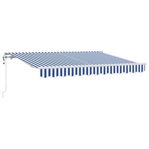 vidaXL Auvent R&eacute;tractable Bleu 300 x 200 cm tissu