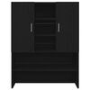 vidaXL Cabinet pour lave-linge 2 pcs Ch&ecirc;ne noir 70,5 x 71,5 x 181,5 cm