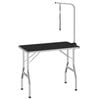 vidaXL Table de toilettage r&eacute;glable pour chiens avec 1 boucle
