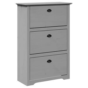 VidaXL &Eacute;tag&egrave;re &agrave; chaussures BODO gris 80x35x118 cm