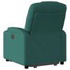 vidaXL Fauteuil inclinable &eacute;lectrique vert fonc&eacute; tissu