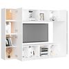 vidaXL Ensemble de meubles TV 8 pcs Blanc Bois d'ing&eacute;nierie