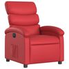 vidaXL Fauteuil inclinable &eacute;lectrique Rouge Similicuir