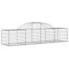 vidaXL Paniers à gabions arqués 18 pcs 200x50x40/60 cm fer galvanisé