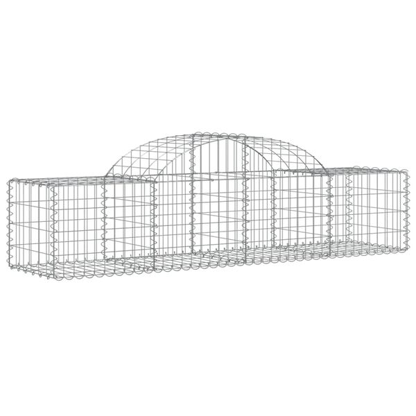 vidaXL Paniers à gabions arqués 18 pcs 200x50x40/60 cm fer galvanisé