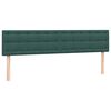 vidaXL Sommier &agrave; lattes de lit et matelas vert fonc&eacute; 200x210cm velours