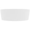 vidaXL Lavabo de luxe avec trop-plein Blanc mat 36x13 cm C&eacute;ramique