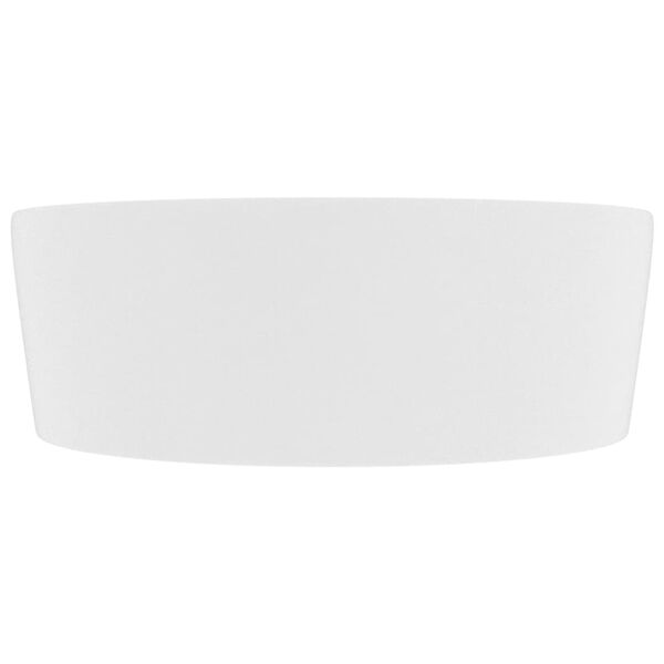 vidaXL Lavabo de luxe avec trop-plein Blanc mat 36x13 cm C&eacute;ramique