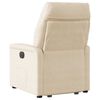 vidaXL Fauteuil inclinable beige tissu microfibre