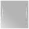 vidaXL Miroir de salle de bain LED Transparent 40 x 40 cm verre tremp&eacute;
