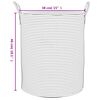 vidaXL Panier de rangement beige et blanc &Oslash;38x46 cm coton