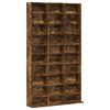 vidaXL Armoire &agrave; CD Ch&ecirc;ne fum&eacute; 102x23x177,5 cm Bois d'ing&eacute;nierie