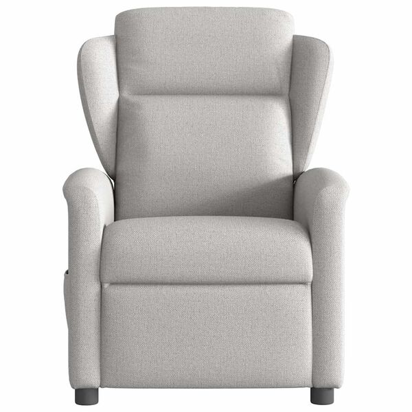vidaXL Fauteuil inclinable gris nuage tissu