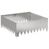 vidaXL Bordure de Pelouse 60 x 60 x 20 cm Acier Argent&eacute;