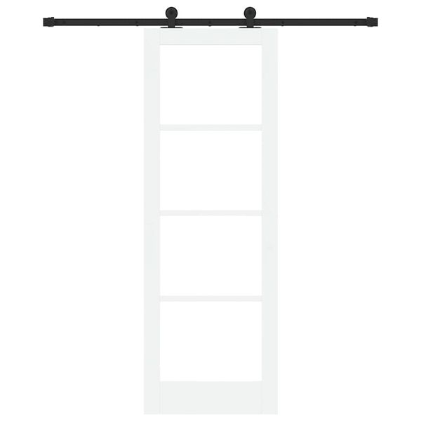 vidaXL Porte coulissante ORKDAL Blanc et Noir 73,5 x 211 cm
